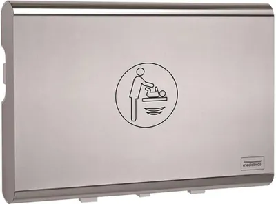 Produktbild von Mediclinics Babywickeltisch - horizontal - Wandmontage - Edelstahl