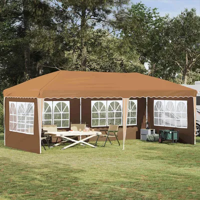 Produktbild von Möbel Pop-up Partyzelt 575 x 289 x 245 cm BeigePavillons & Partyzelte - Pavillons & Partyzelte c6620
