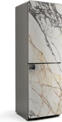 Zdjęcie produktu dla Elegancki wzór marmuru - Magnetyczna osłona lodówki - Folia dekoracyjna magnetyczna do kuchni - Magnetyczna dekoracja lodówki - Samoprzylepna tablica magnetyczna - Folia magnetyczna na drzwi lodówki - 60x190 cm