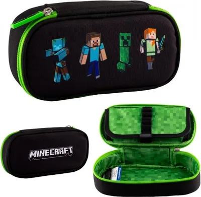 Zdjęcie produktu dla Piórnik Saszetka Owalna Minecraft Astra