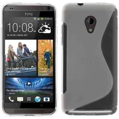 Produktbild von PhoneNatic Case kompatibel mit HTC Desire 700 - clear Silikon Hülle S-Style + 2 Schutzfolien