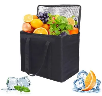 Produktbild von Unyqoos® Faltbare thermische Kühltasche 30 x 25 x 25 cm – 3‑lagig isoliert, wasserabweisendes Oxford-Gewebe für Picknick & Alltag