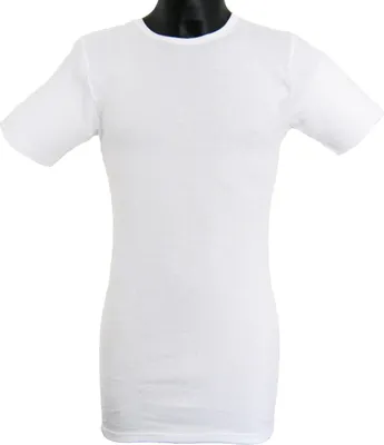 Produktbild von HERMKO 3847 Herren extralanges kurzarm Shirt (+10cm) Unterhemd mit 1/4 Arm aus 100% Baumwolle (Feinripp), Größe:D 8 = EU XXL, Farbe:weiß