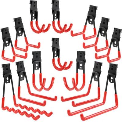 Produktbild von Set von 14 Werkzeughaken für Garage und Werkstatt