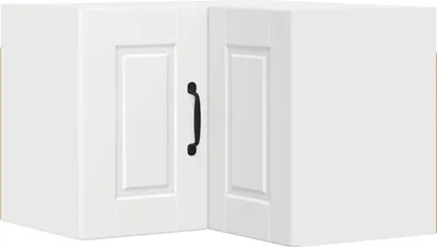Image de Armoire d'angle murale vidaXL PORTO, blanche, 57 x 57 x 40 cm, aggloméré