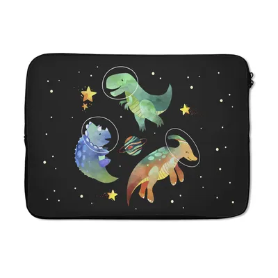 Produktbild von MuchoWow® Laptop Hülle 13 Zoll Sterne - Dinosaurier - Kind - Mädchen - Jungen - Kinder - Kinder Laptoptasche - Laptophülle - Sleeve - Rundumschutz