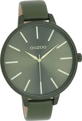 Produktbild von Oozoo Leder Damen Uhr Analog Quarzuhr Armband grün Timepieces D2UOC11441