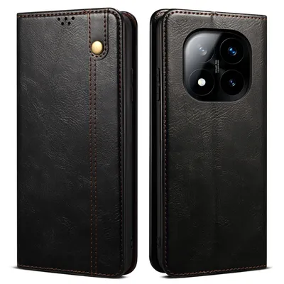 Immagine prodotto di Custodia per Xiaomi Redmi Note 14 Pro 5G in pelle flip case portafoglio con funzione stand nero