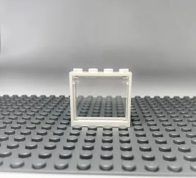 Image de LEGO® 1x4x3 Fenêtre Transparent Cadre blanc pour maison, bâtiment NOUVEAU  Quantité 5x