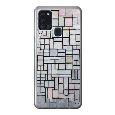 Produktbild von MuchoWow® Handyhülle Schutzhülle Hülle für Samsung Galaxy A21s Komposition 6 - Mondrian - Kunst Silikon Softcase Handy Hülle - Hartschale