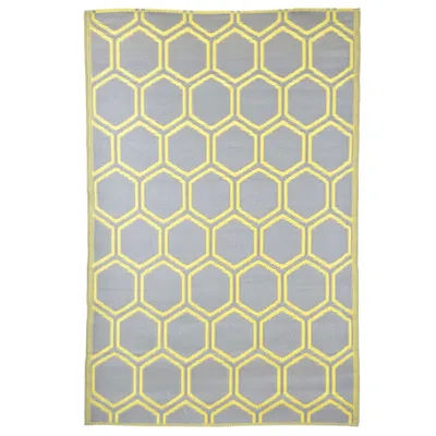 Produktbild von Esschert Design Outdoor-Teppich 182x122 cm Wabenmuster