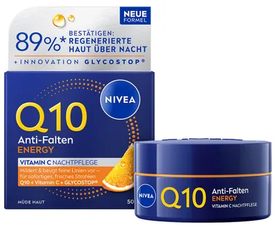 Produktbild von NIVEA Q10 Anti-Falten Energy Nachtpflege 50 ml