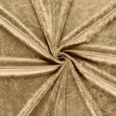 Produktbild von Samtstoff 0,5m Schritte - Meterware 147 cm breit – Velvet Stoff viele Farben | Dekostoff, Polsterstoff & Nähstoff 054 Taupe Grau