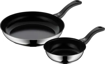 Produktbild von Gecoate Bratpfannen Set - Edelstahl - 2 Stück - 18/28 cm
