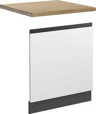 Image de Façade Vicco R-Line Blanc 60cm J-Shape, PT Chêne, Model 45388