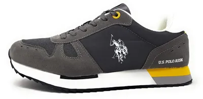 Immagine prodotto di Scarpe da uomo US Polo, sneakers basse, colore grigio, ideali per il tempo libero