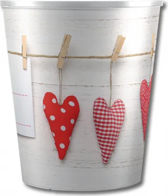 Immagine prodotto di Coperchio per vaso LOVE HEART in plastica d12x14cm