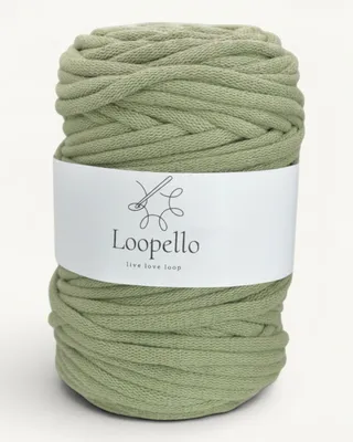 Produktbild von Loopello Baumwollkordel Pro 9 mm 100 m – Pistazie