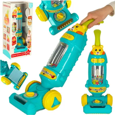 Immagine prodotto di Aspirapolvere verticale per bambini interattivo e sonoro 46 cm
