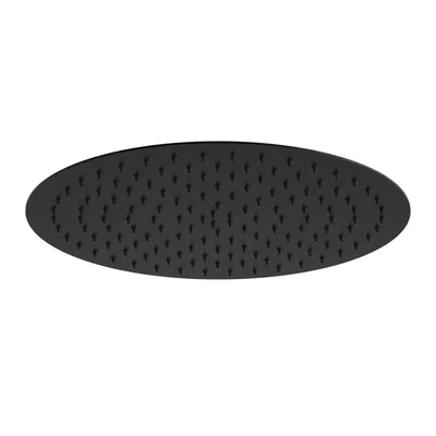 Zdjęcie produktu dla JOHO deszczownica 12 cali, deszczownica ze stali nierdzewnej okrągła deszczownica z dyszami antywapiennymi XXL wbudowana deszczownica D30cm czarna