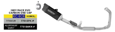 Produktbild von Vollständiger ARROW genehmigter Auspuff Indy Race EVO schwarz Aluminium für Yamaha Tracer