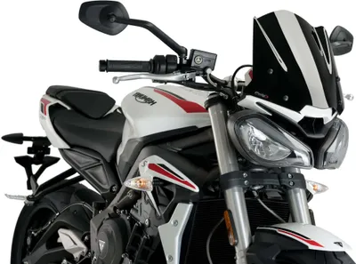 Obrázek produktu pro PUIG naked sport screen black ABE schváleno pro Triumph