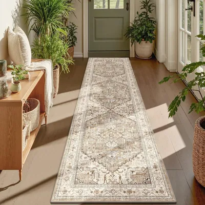 Image de Tapis lavable pour salle de bain et cuisine - Antidérapant et à poils ras