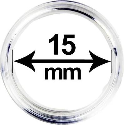 Obrázek produktu pro Kapsle (pouzdro) na mince, vnitřní průměr 15 mm