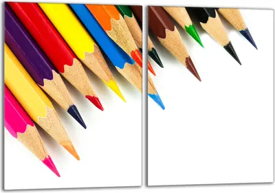 Obrázek produktu pro Sada krycích desek na sporák 2x40x52 cm Skleněný kryt varné desky, barevné tužky Barevný