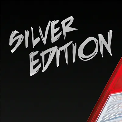 Produktbild von Auto Aufkleber Silver Edition Auto Car Tuning 15x7 cm Silber Sticker Heckscheibenaufkleber
