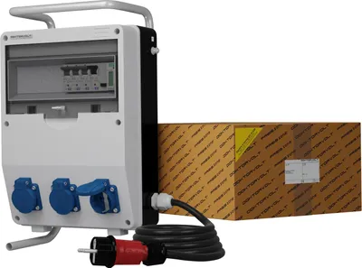 Immagine prodotto di Distributore di corrente TD-S/FI 3x230V contatore di elettricità MID rack per cavi Doktorvolt® 0489