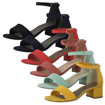 Produktbild von Tamaris 1-28201-24 Damen Sandalen Fesselriemchen, Größe:37 EU, Farbe:Rot