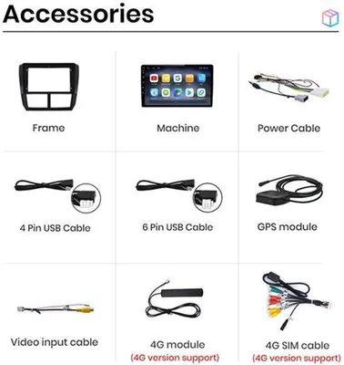 Immagine prodotto di Autoradio da 9 pollici con schermo - Navigazione GPS e Wi-Fi wireless - 2 GB di RAM e 32 GB di memoria - Sistema operativo Android