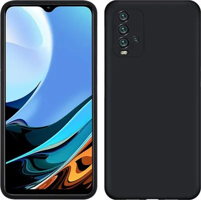 Image de Etui pour Xiaomi Redmi 9T / Redmi 9 Power, étui de protection en silicone souple en caoutchouc liquide noir