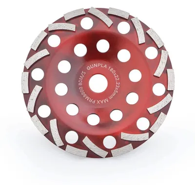 Immagine prodotto di Disco abrasivo diamantato da 180 mm x 22,2 mm, ideale per cemento, malta per piastrelle, muratura, granito, pietra naturale e massetti