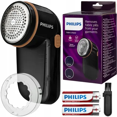 Zdjęcie produktu dla Philips Golarka do tkanin GC026/80, Czarny, AA, Alkaliczny, 123 mm, 80 mm, 58 mm