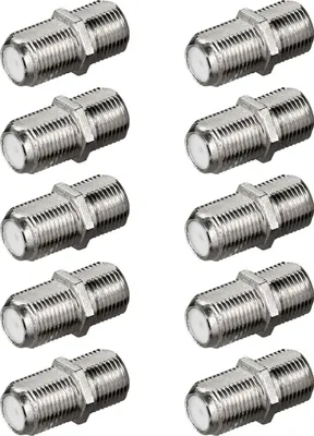 Produktbild von 10x F-Verbinder F-Kupplung SAT Kabel Verbinder F-Buchse Kupplung Verlängerung