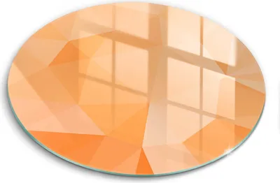 Produktbild von Glasschneideplatte - Herdabdeckplatte - fi40 cm -Schneidebrett - Spritzschutz - Geometrischer Hintergrund