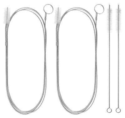 Produktbild von Abflussbürste Rohrreinigungsbürste Rohrbürste - Flexibel - 138 cm - Set mit 4 Stück - Edelstahl
