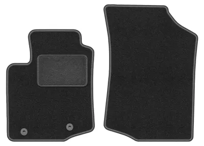 Image de Tapis avant en moquette pour Citroen C1 II 2014- (à hayon) – 2 pièces, gris graphite, sur mesure – Wielganizator LUX