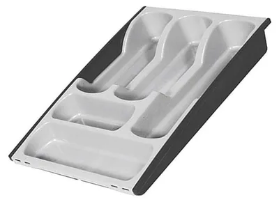 Produktbild von Curver Adjustable Cutlery, Veranstalter, Einschub, Schrankschublade, Besteck, Anthrazit, Kunststoff