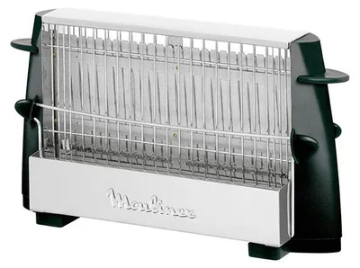 Produktbild von Moulinex Multipan On Off, 4 Scheibe(n), Schwarz, Edelstahl, 760 W