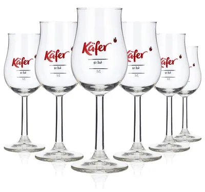 Produktbild von 6x Käfer Tasting Glas 2cl/4cl Noisingglas Grappa-Kelch Rastal