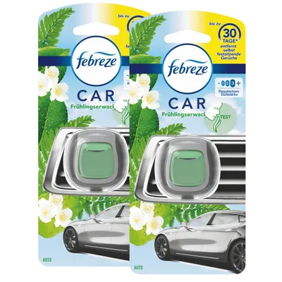 Produktbild von Febreze Car Lufterfrischer Frühlingserwachen - Autoduft (2er Pack)