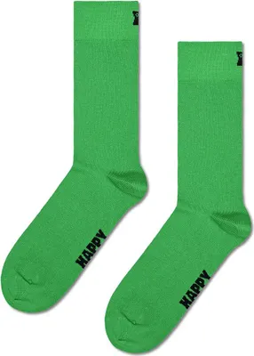 Zdjęcie produktu dla Skarpety Happy Socks Solid Crew Green EU 41-46 Man Green EU 41-46