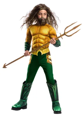 Produktbild von Kids Deluxe Aquaman Kostüm – Fasching Karneval Halloween Verkleidung