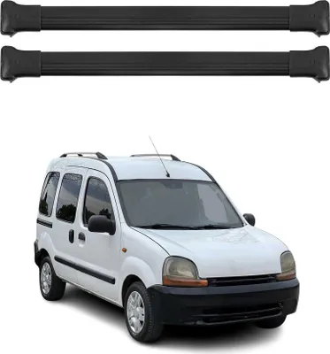 Produktbild von Dachträger Gepäckträger für Renault Kangoo 2004-2007 Relingträger Alu Schwarz 2x
