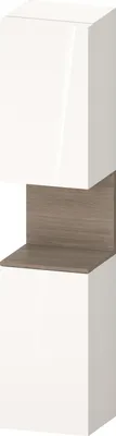 Image de Duravit Collection One armoire haute, charnières à droite, 400x360x1760mm, niche chêne terra, QA1346R35220000