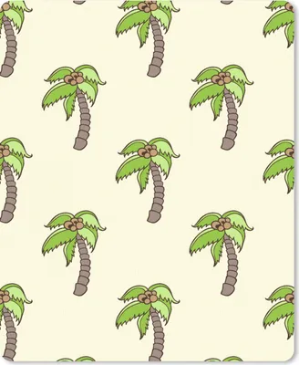Produktbild von MuchoWow® Mauspad Mousepad Palme - Muster - Kokosnuss - Tropisch 19x23 cm - Mousepads - Maus Mat - Pad - Mausunterlage - Mauspads - Spielen