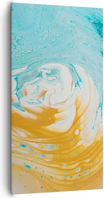 Produktbild von Bild auf Leinwand - Leinwandbild - Einteilig - Abstraktion verschüttet Farben - 65x120cm - Wand Bild - Wanddeko - Wandbilder - Leinwanddruck - Bilder - Wanddekoration - Leinwand bilder - PA65x120-4742